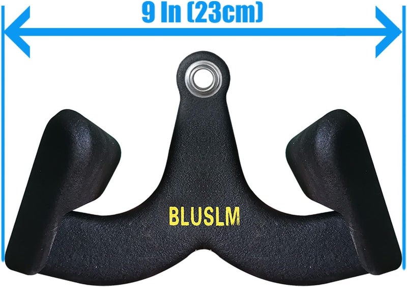 BLUSLM LAT Pull Down Bar for Cable Machine, LAT Pulldown Attachments T Bar V Bar Cable Attachment, Back Tricep Bar Strength Training Handle - Image 2